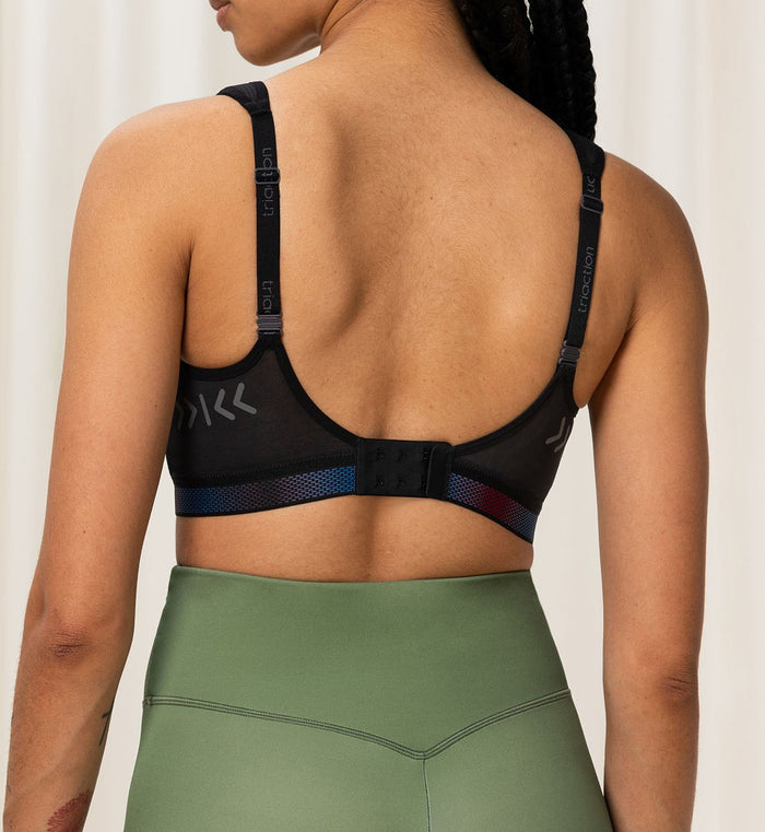 BLACK TRIACTION CARDIO FLOW MINIMISER BRA