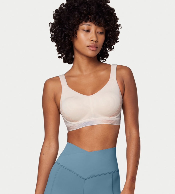 GREY TRIACTION CARDIO FLOW PADDED BRA