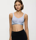 GREY TRIACTION CARDIO FLOW PADDED BRA
