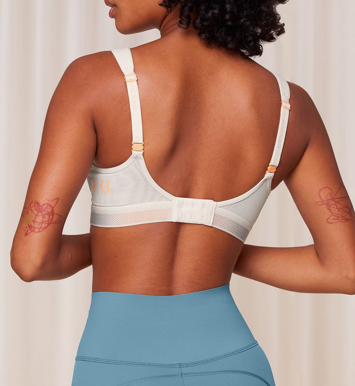 GREY TRIACTION CARDIO FLOW PADDED BRA