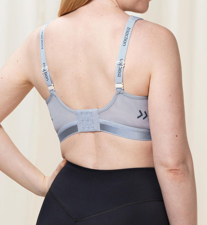 GREY TRIACTION CARDIO FLOW PADDED BRA