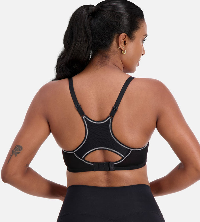BLACK TRIACTION RACERBACK 2 PACK SPORTS BRA