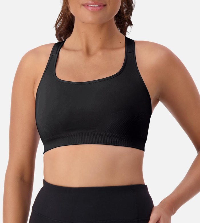 BLACK TRIACTION ULTRA SEAMFREE TOP