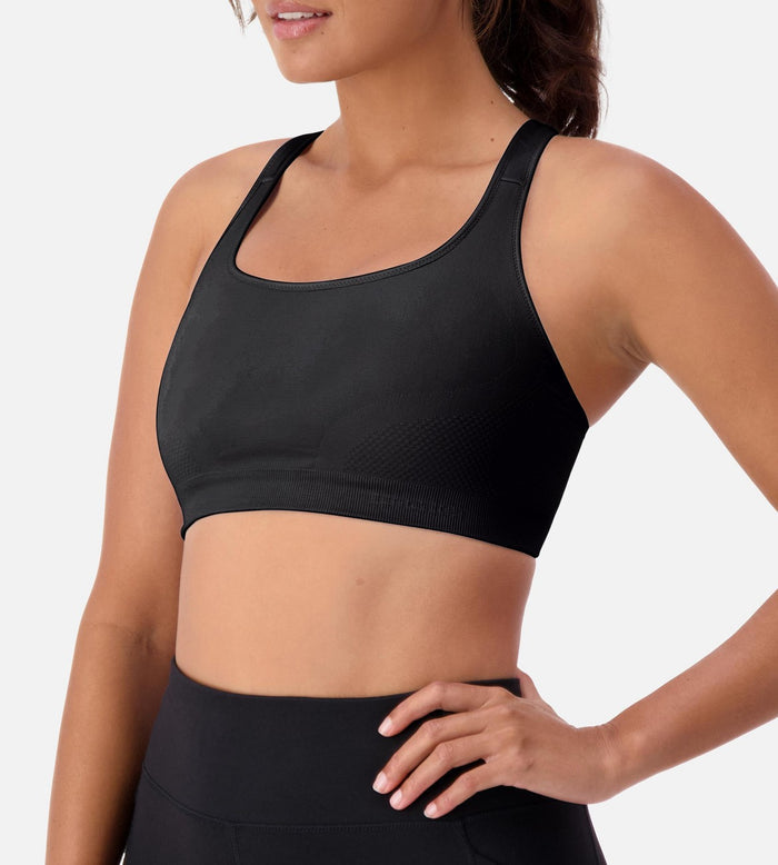 BLACK TRIACTION ULTRA SEAMFREE TOP