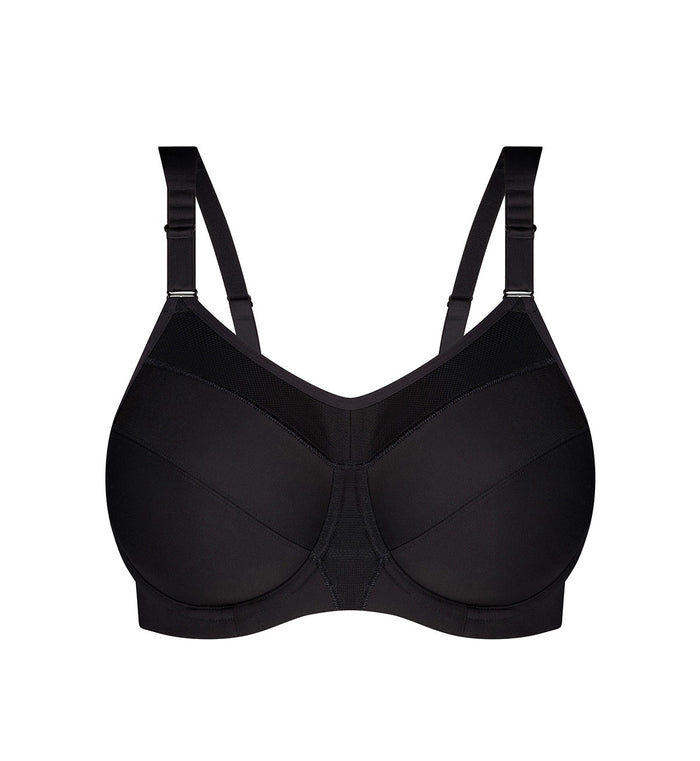 BLACK TRIACTION ULTRA SPORTS BRA