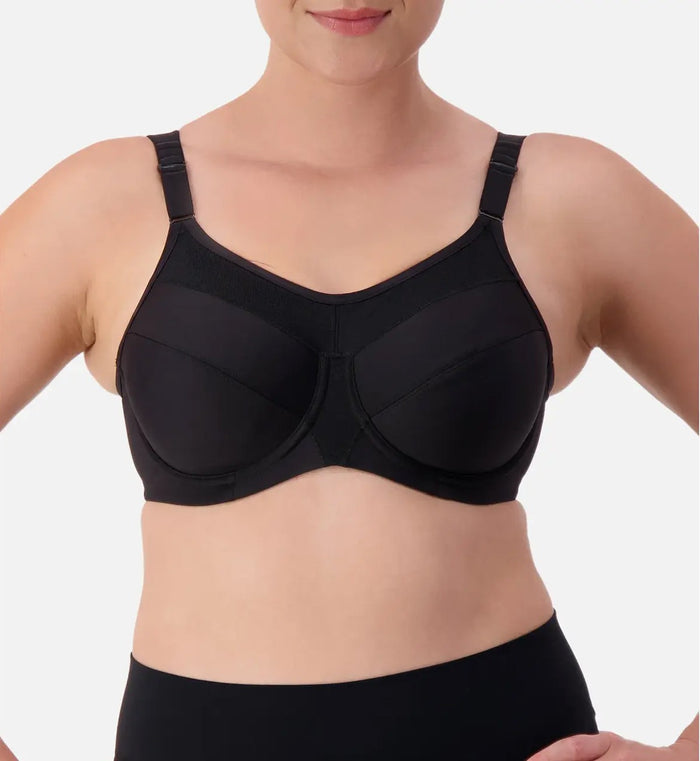 BLACK TRIACTION ULTRA SPORTS BRA