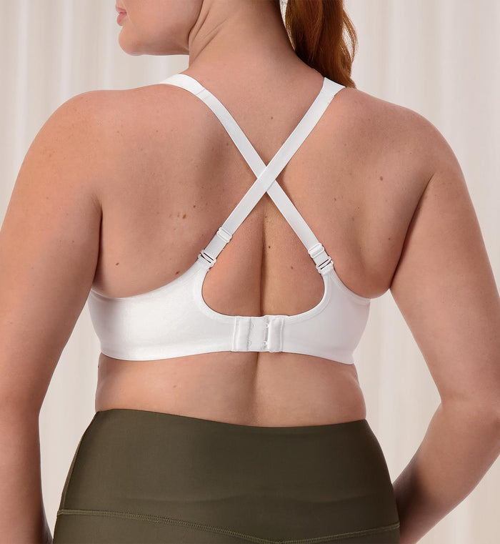 WHITE TRIACTION ULTRA SPORTS BRA