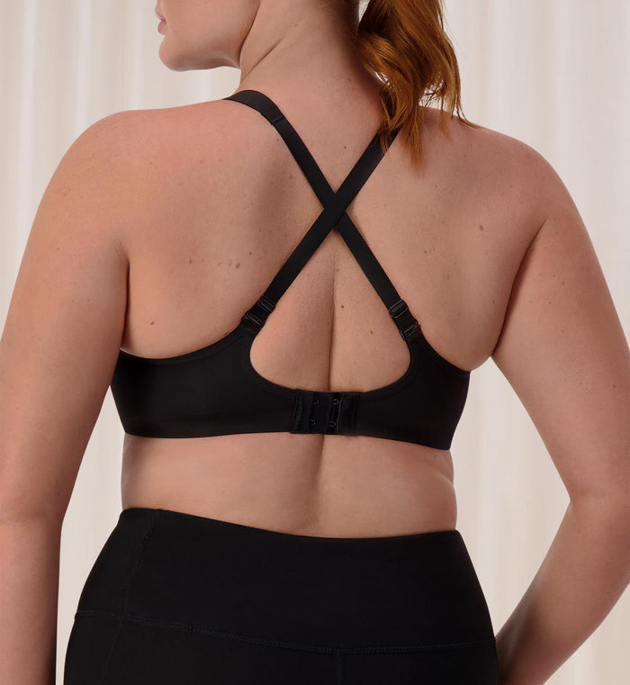 BLACK TRIACTION ULTRA SPORTS BRA