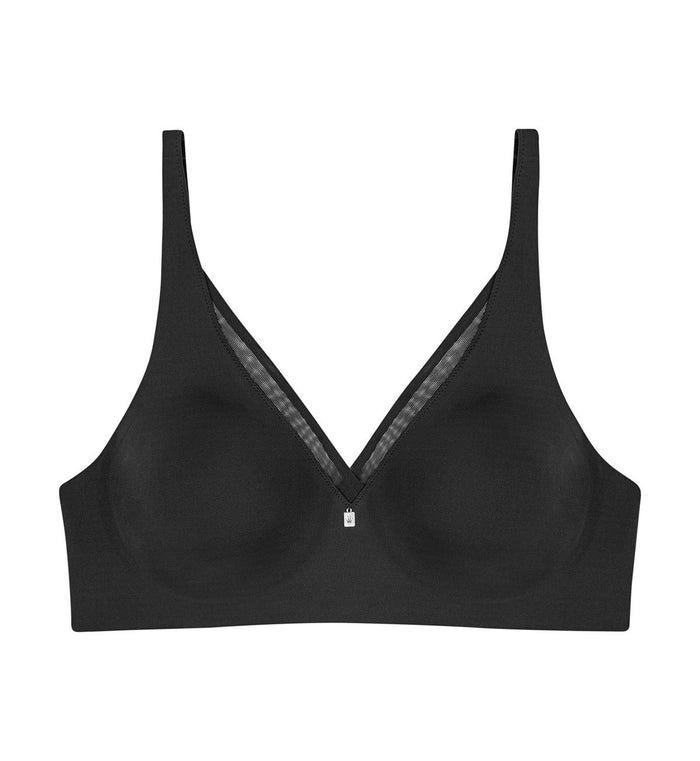 BLACK TRIUMPH TRUE SHAPE SENSATION WIREFREE BRA