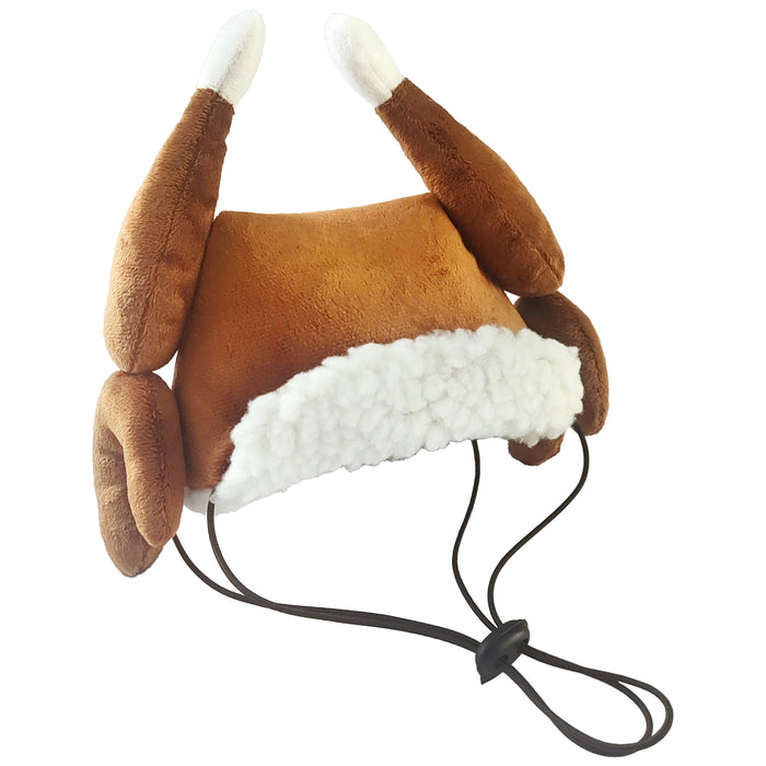 Pet wearing Turkey Tester Hat with SnugFit®.