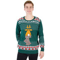 Ugly Christmas Sweater Flashing Nose Reindeer Sweater-tvso