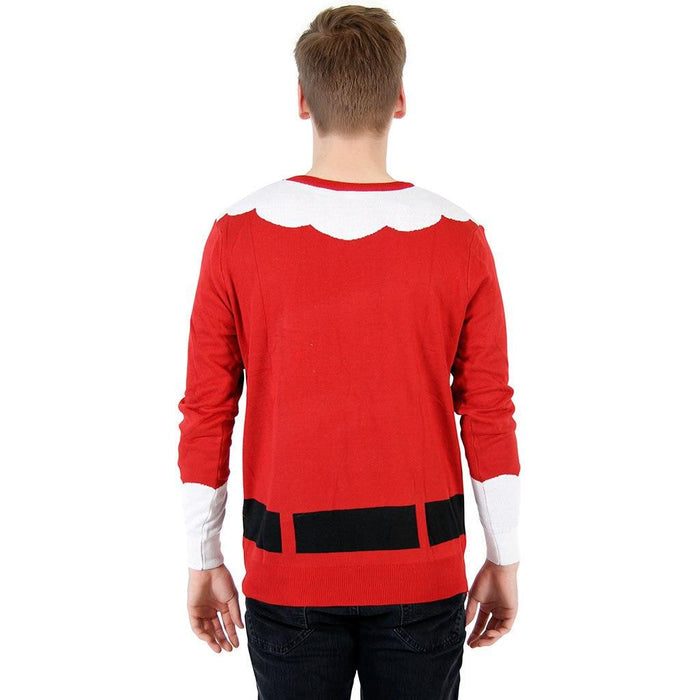 Ugly Christmas Sweater Santa Clause Sweater Costume-tvso