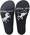 Unisex Before Wine After Wine Funny Unicorn Wine Socks