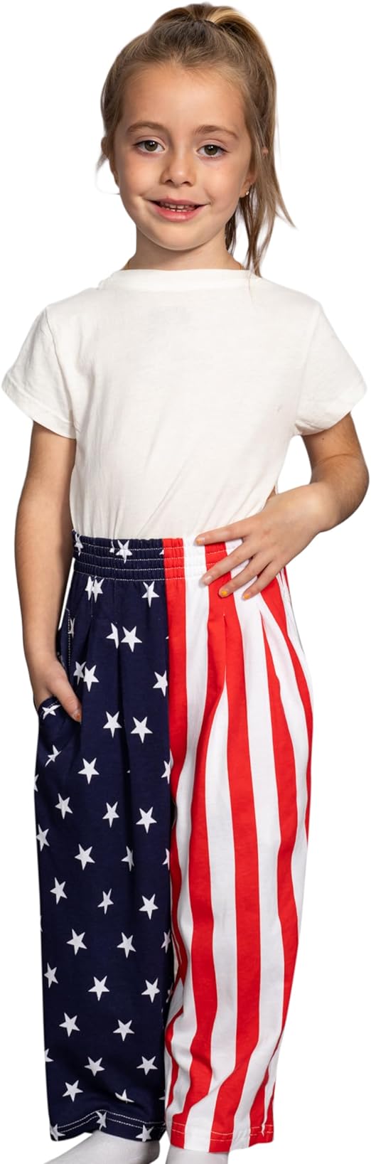 USA Flag Kids Pants Patriotic Stars Lounge Pajama Pants - TVStoreOnline