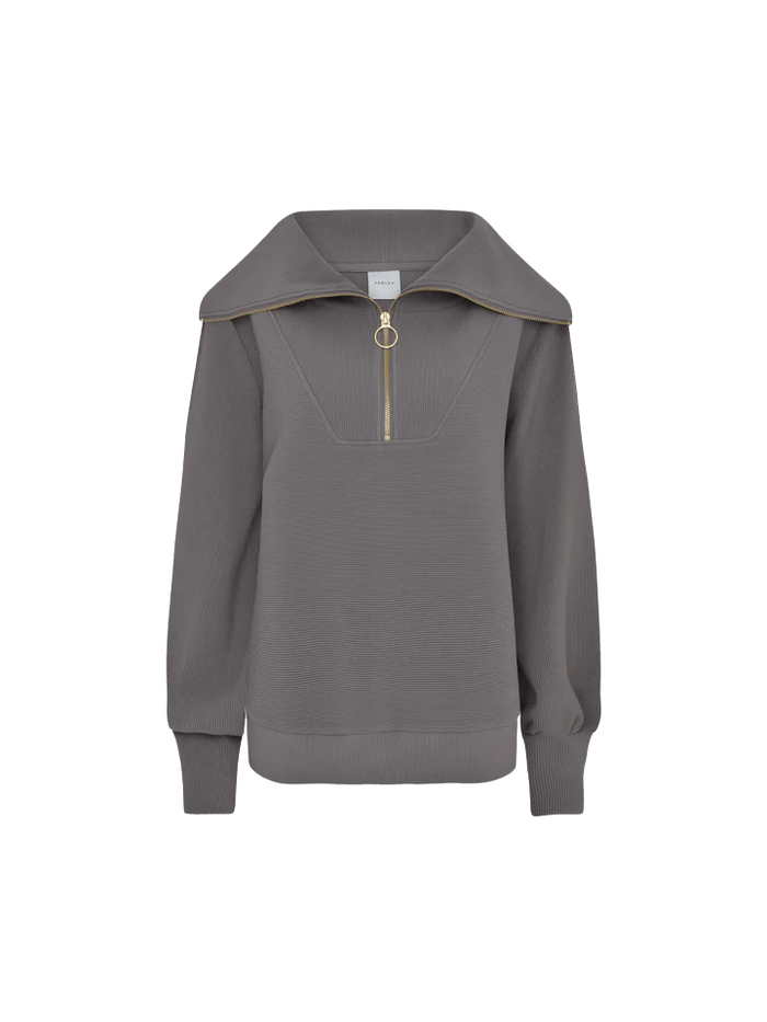 Deep Charcoal Custom Varley Vine Half-Zip Pullover - Corporate Gifts
