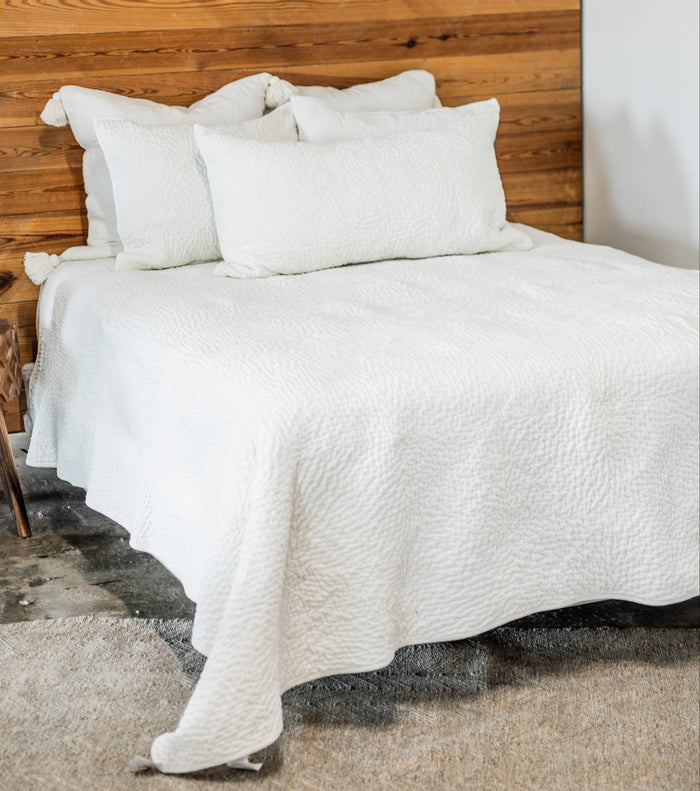 Vela Ivory Velvet Bedding Collection