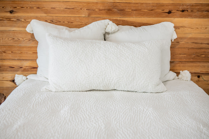 Vela Ivory Velvet Bedding Collection