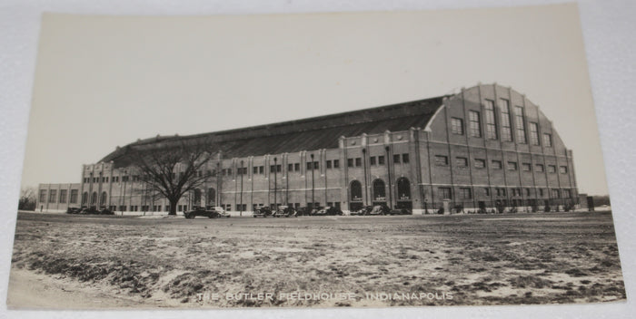 Vintage Butler (Hinkle) Fieldhouse B&W Postcard - Vintage Indy Sports