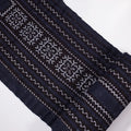 Vintage cross-stitch embroidery roll, multiple zigzag stitches