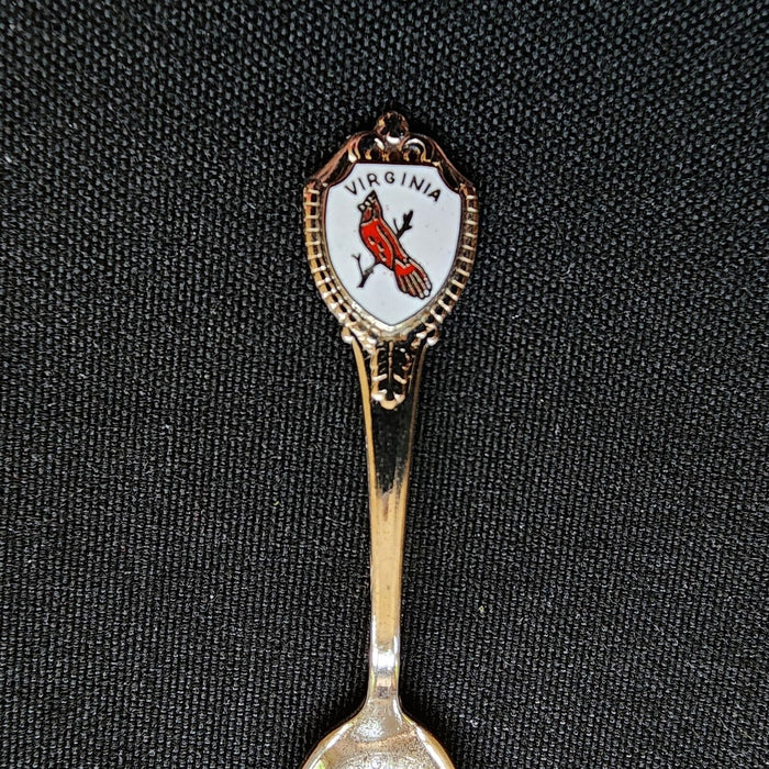 Virginia State Collectible Travel Souvenir Spoon 3.5" (9 cm) Red Cardinal