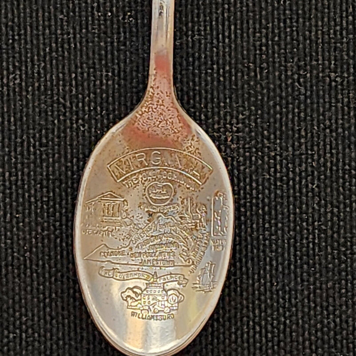 Virginia State Collectible Travel Souvenir Spoon 3.5" (9 cm) Red Cardinal