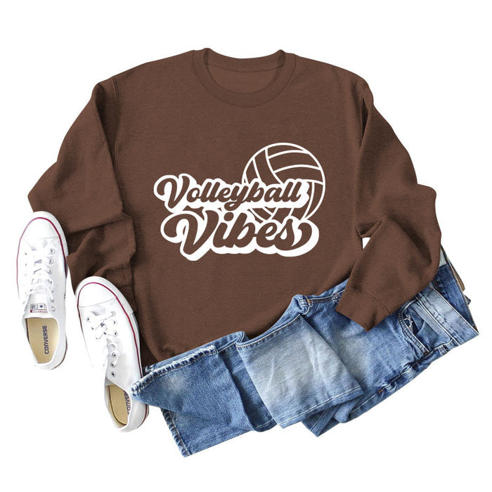Brown sweater (white font) / S