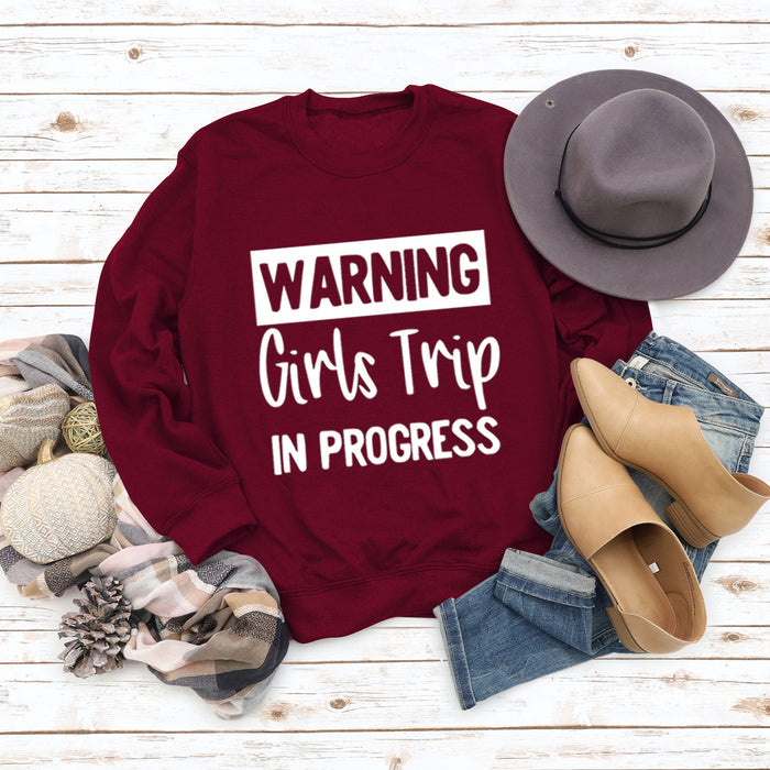 Red wine sweater (white font) / S