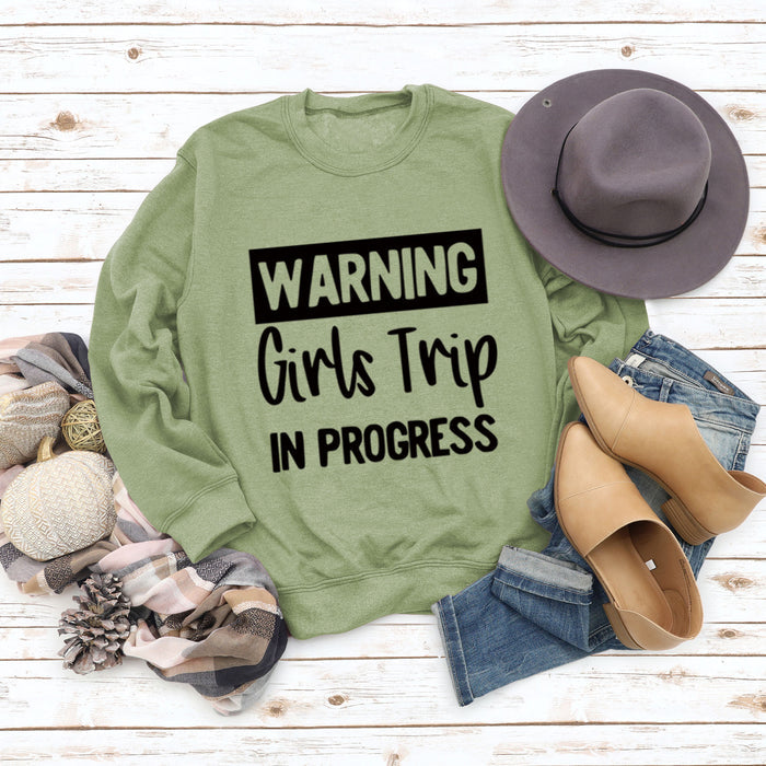 Olive green sweater (black font) / S