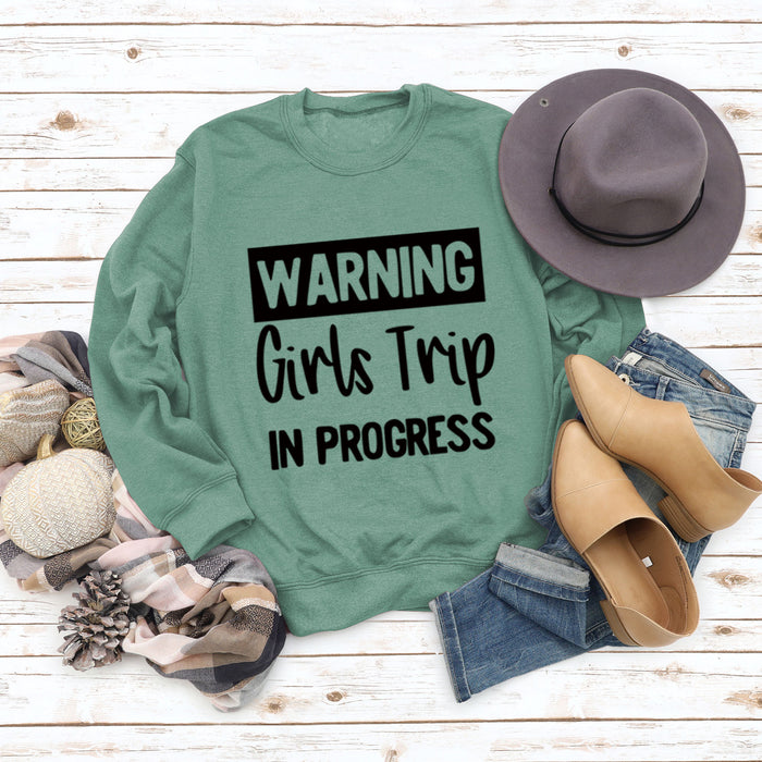 Light green sweater (black font) / S