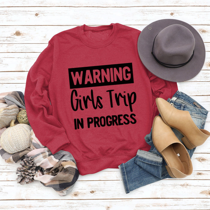 Red sweater (black font) / S