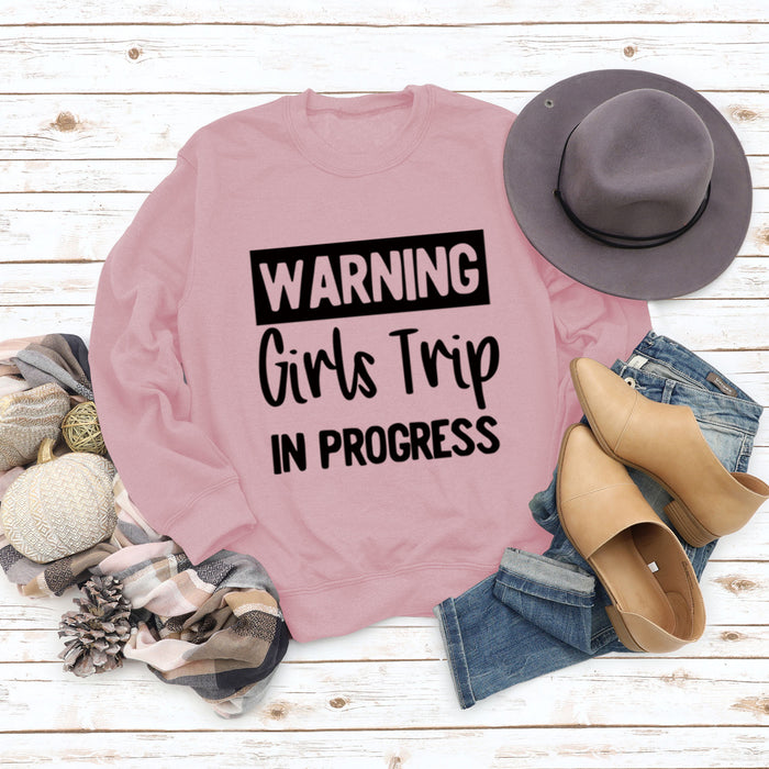 Pink sweater (black font) / S
