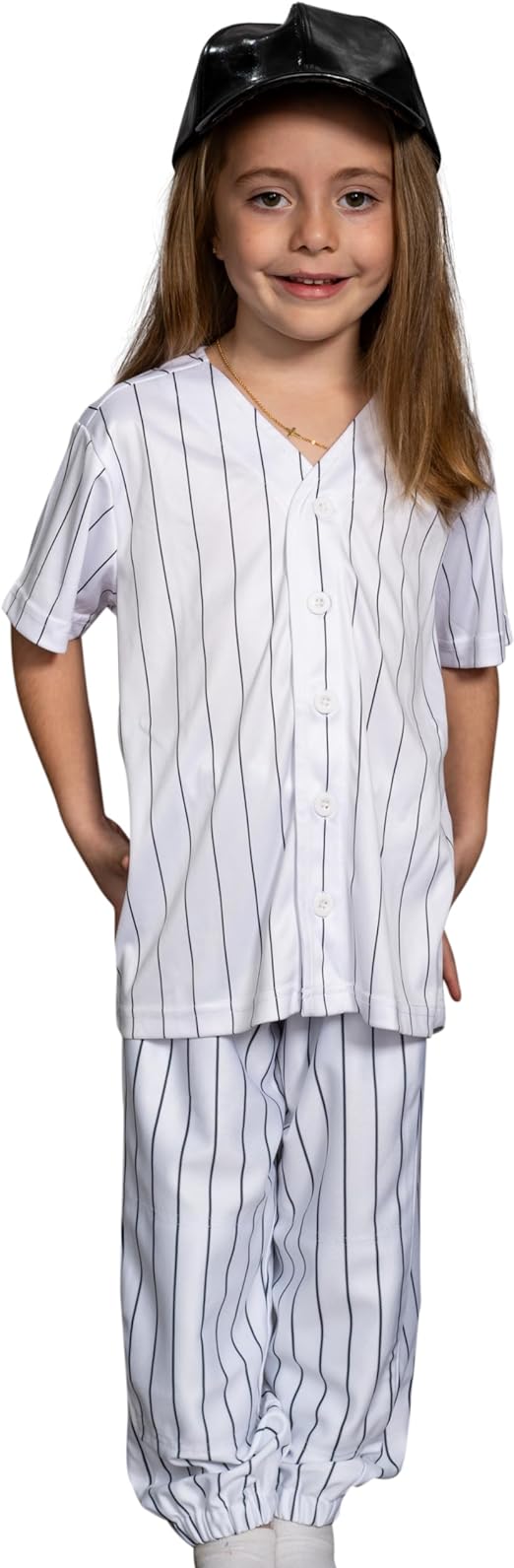 Warriors Baseball Team Pinstriped Jersey Pants and Hat Kids - TVStoreOnline