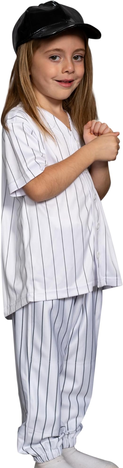 Warriors Baseball Team Pinstriped Jersey Pants and Hat Kids - TVStoreOnline