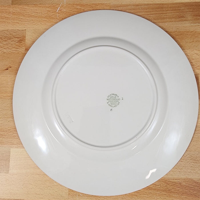 Wedgwood Cream Dinner Plate Queens Ware 2" Embossed Rim Etruria Barlaston