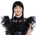 Wednesday Spooky Family Deluxe Halloween Cosplay Costume Wig - TVStoreOnline