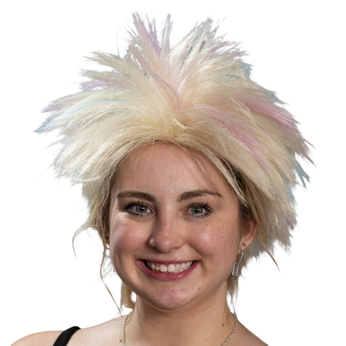Weird Beauty Doll 1980's Short Hair Punk Halloween Cosplay Costume Blonde Wig - TVStoreOnline