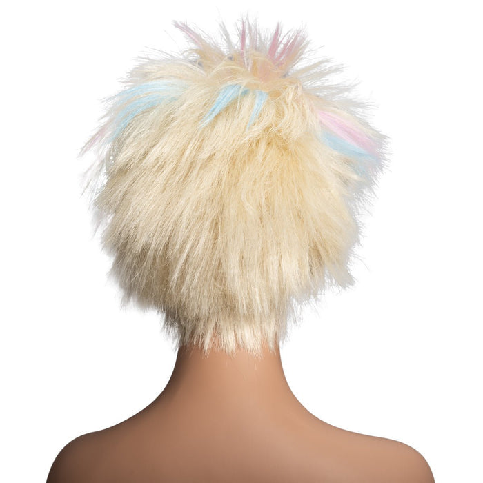 Weird Beauty Doll 1980's Short Hair Punk Halloween Cosplay Costume Blonde Wig - TVStoreOnline