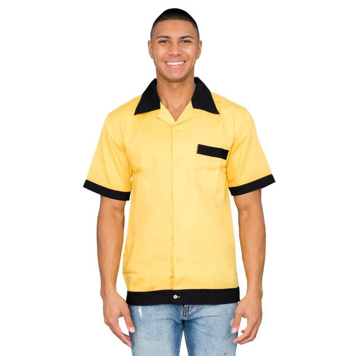 Wesley Crushers Bowling Gold Adult Button Up Costume Shirt-tvso