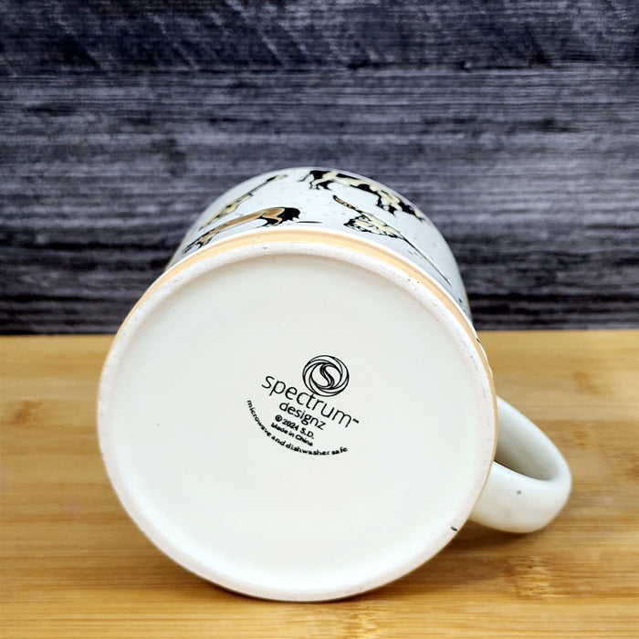 Western Cowboy Mug Cow Cactus Boots Steer Rustic Ceramic Coffee Tea Cup Blue Sky