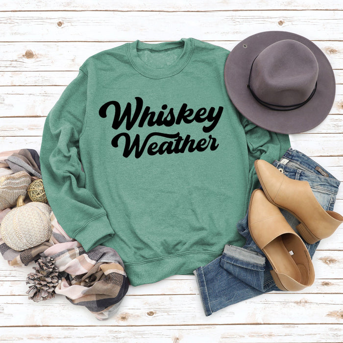 Light green sweater (black font) / S
