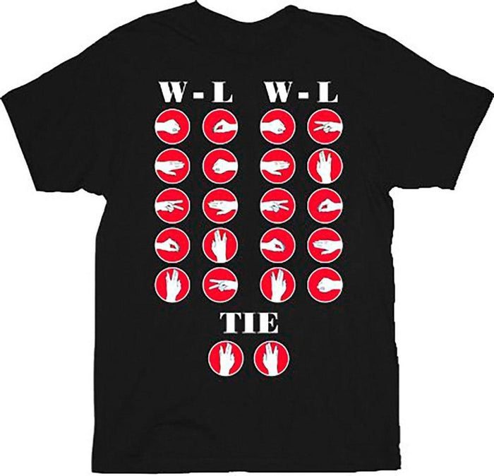Winners and Losers of Rock, Paper, Scissors, Lizard, Spock T-shirt-tvso