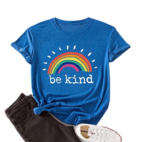 Women Be Kind Rainbow Shirt Kindness Gift T-Shirt