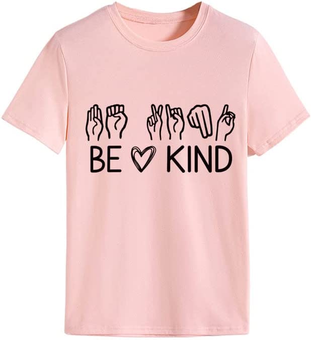 Women Be Kind Sign Language T-Shirt