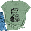 Women Belong in All Places Women Graphic T-Shirt