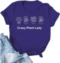 Women Crazy Plant Lady Graphic T-Shirt