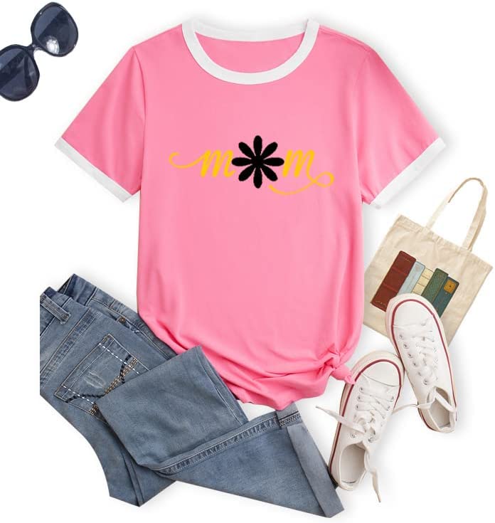Women Daisy Mom T-Shirt