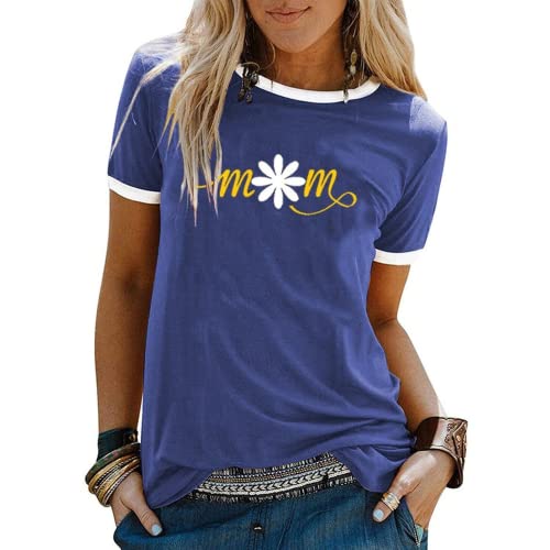Women Daisy Mom T-Shirt