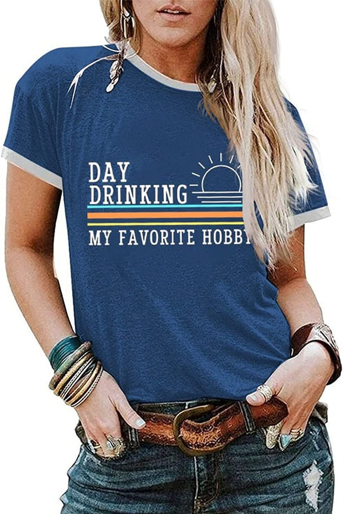 Women Day Drinking My Favorite Hobby T-Shirt