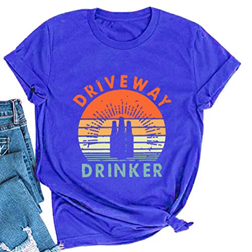 Women Driveway Drinker T-Shirt Drinking Shirt