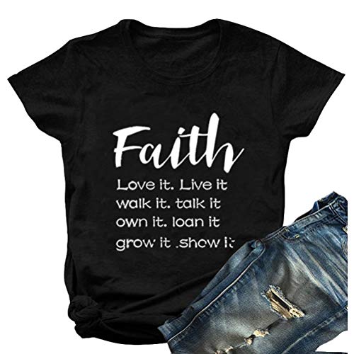 Women Faith Love It Live It Walk It Talk It T-Shirt